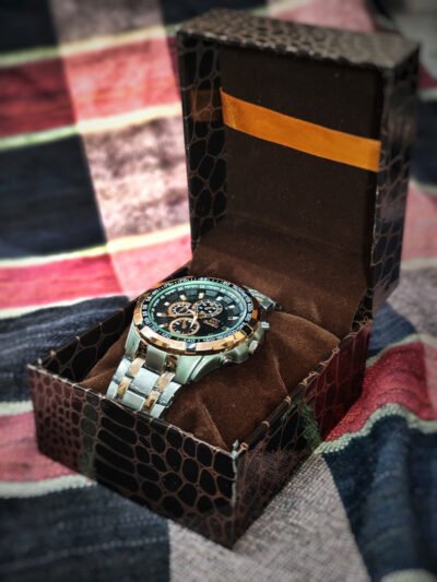 Trendy Men Analog Black Heavy Metal Chain Watch Specially Designed for Party Office and Casual Wear.